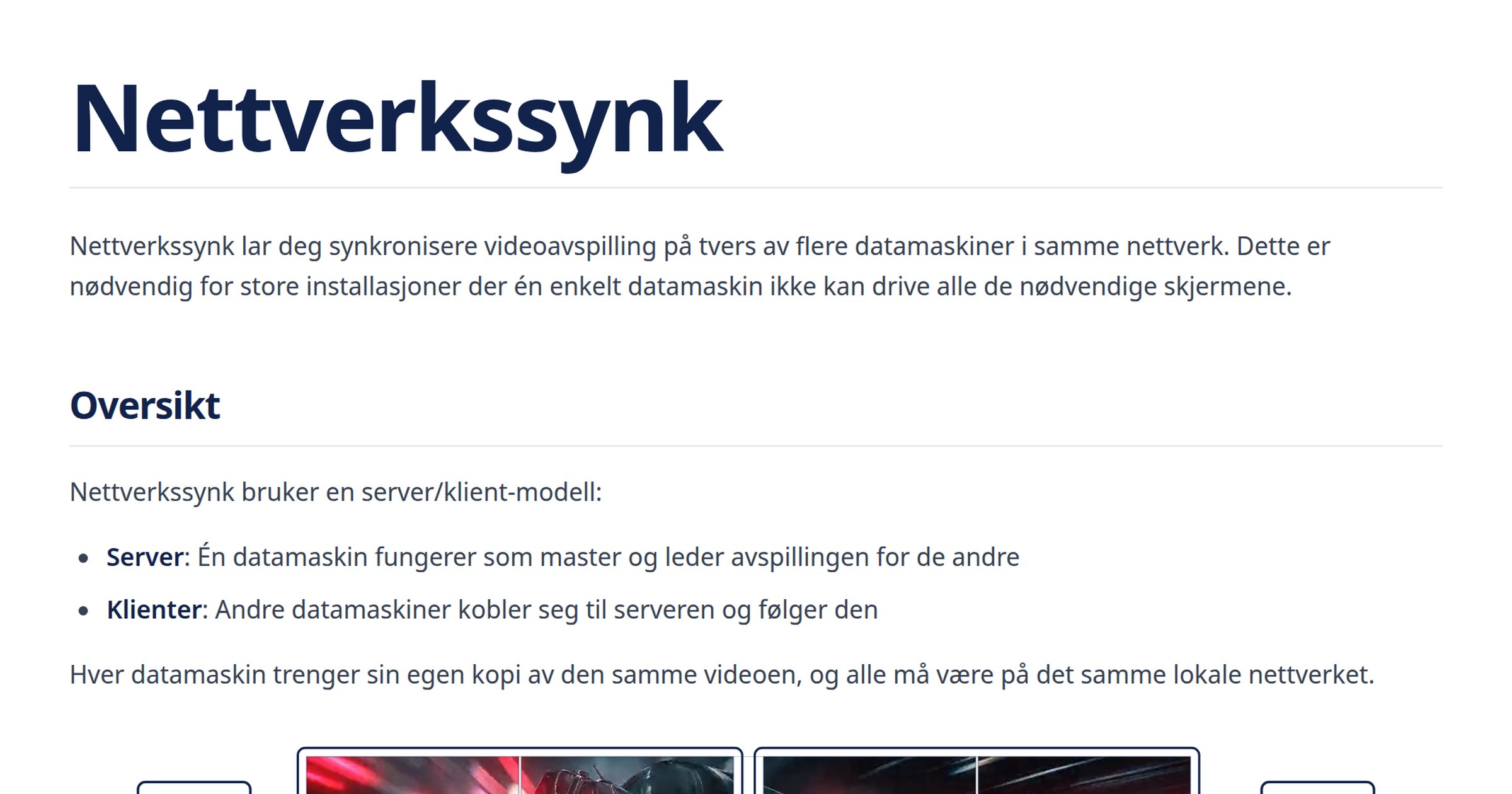 Nettverkssynk: videoavspilling på flere datamaskiner | FloSync