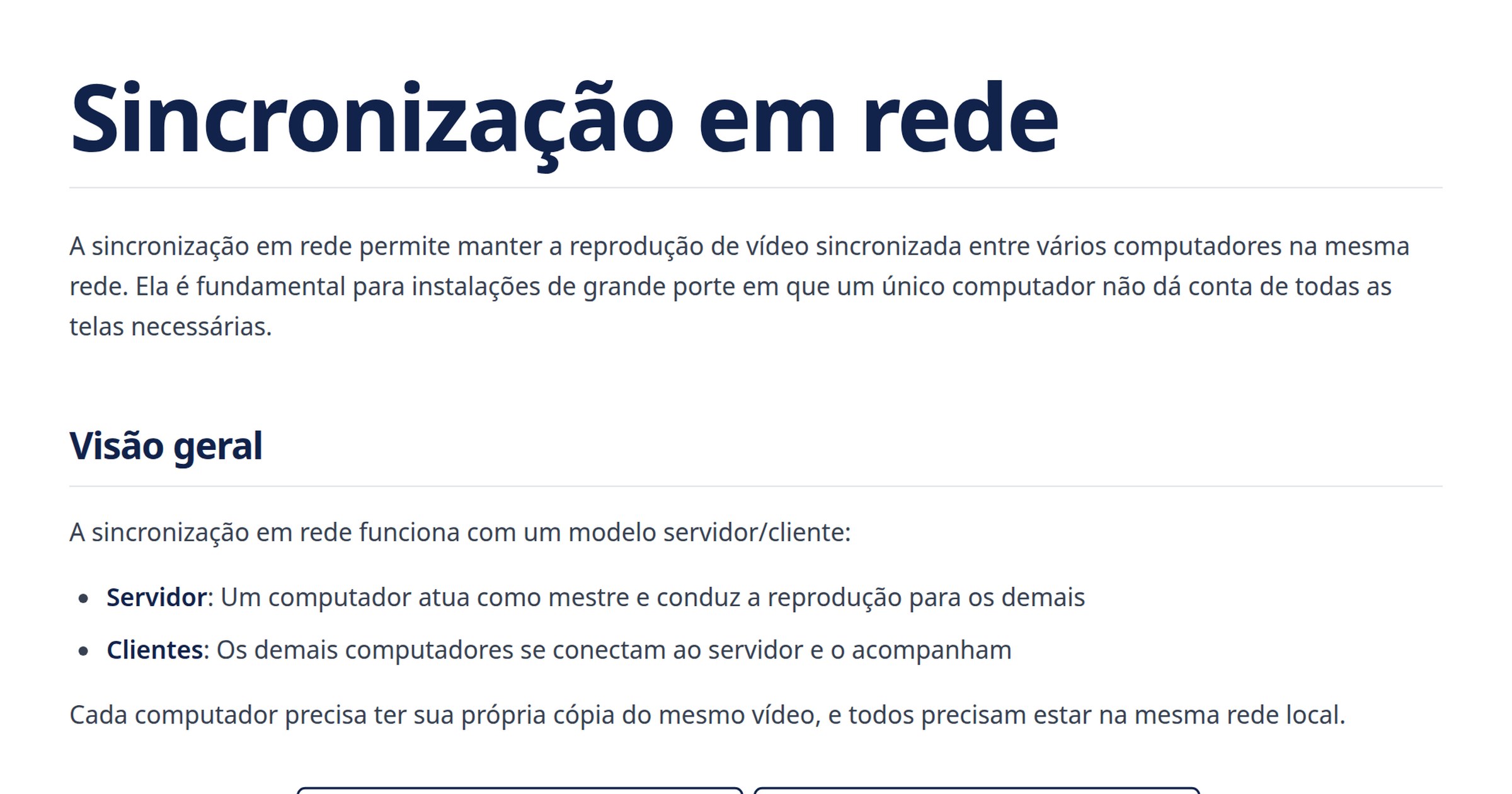 Sincronização em rede: reprodução de vídeo em vários computadores | FloSync